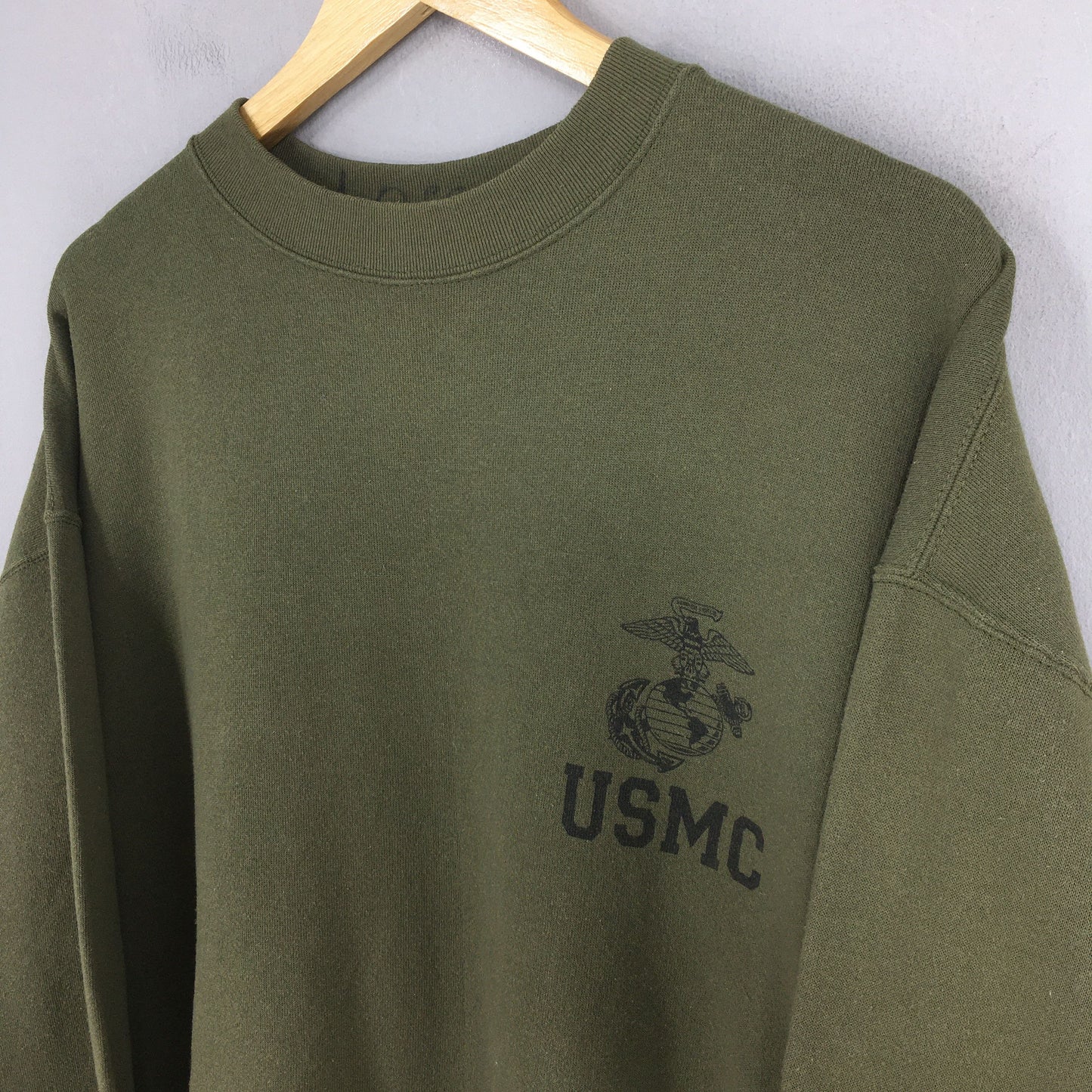 Usmc Marines Green Sweatshirt XLarge