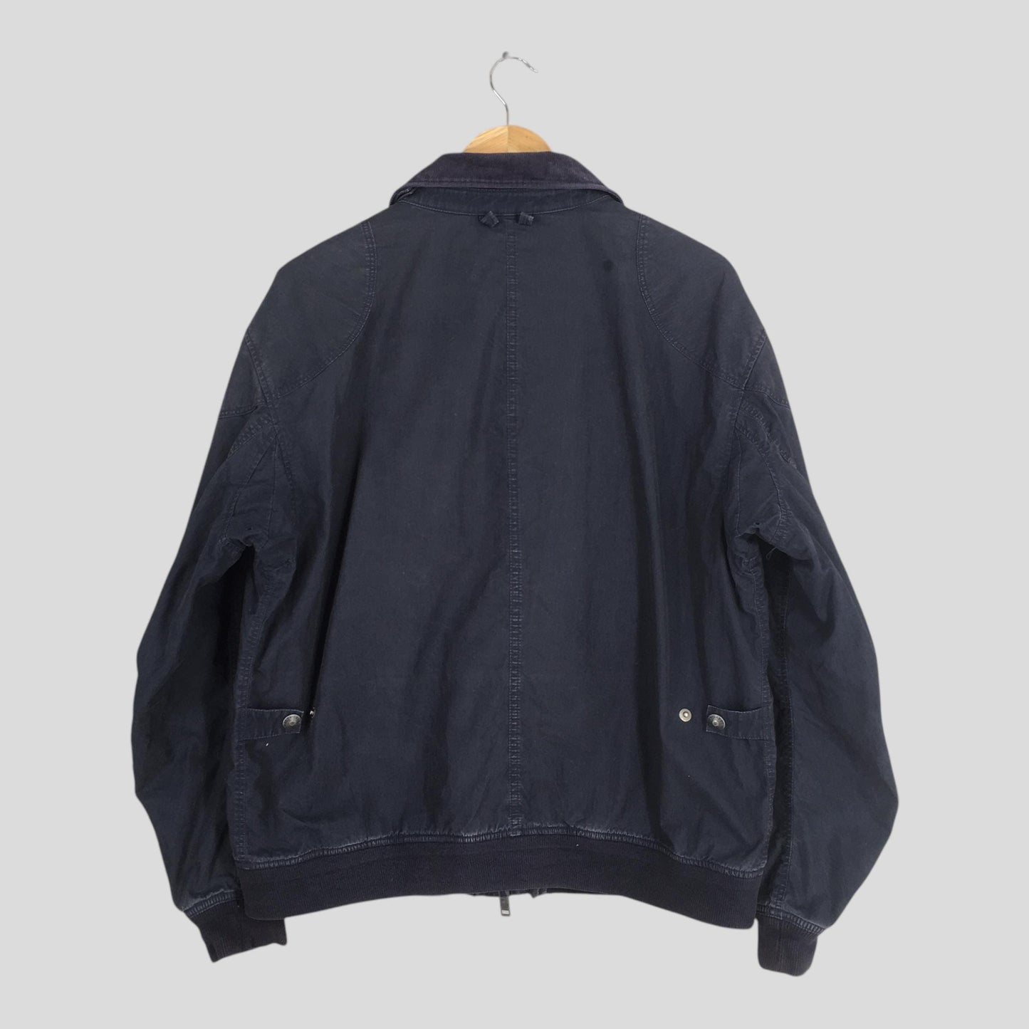 90s Polo Ralph Lauren Chore Canvas Blue Jacket XLarge