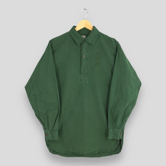 70s M59 Swedish Army Military Shirt Large