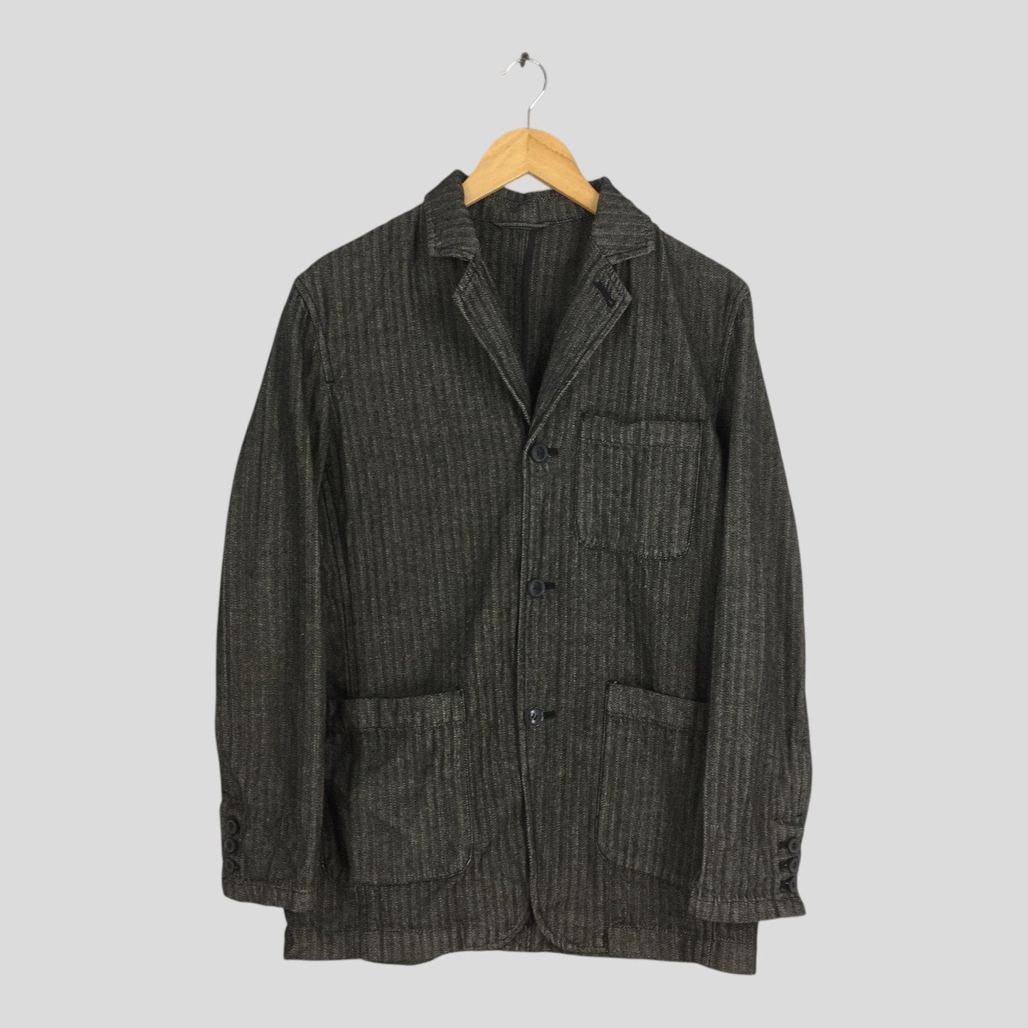 Persons Jeans Herringbone Denim Workwear Jacket Medium