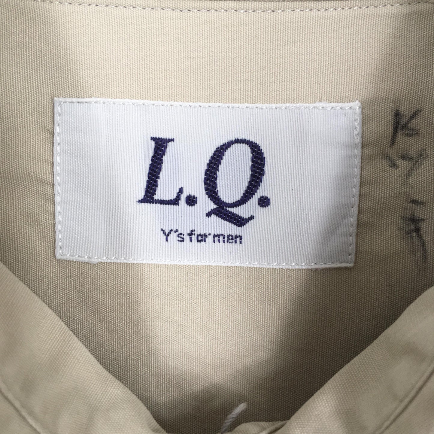 L.Q. Y's For Men Beige Shirt Large