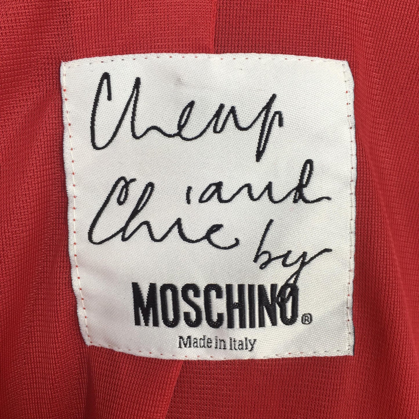 Moschino Jeans Women Red Blazer Jacket XSmall