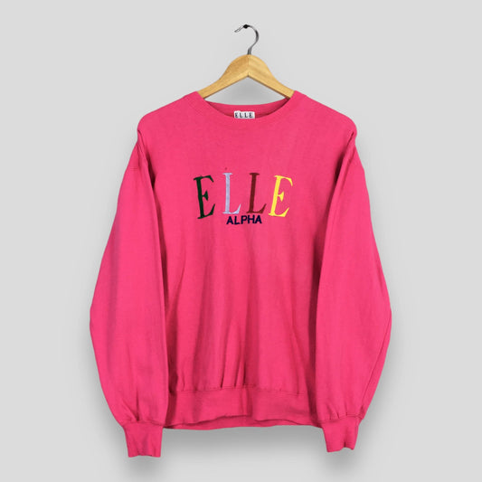 Elle Alpha Pink Sweatshirt Medium