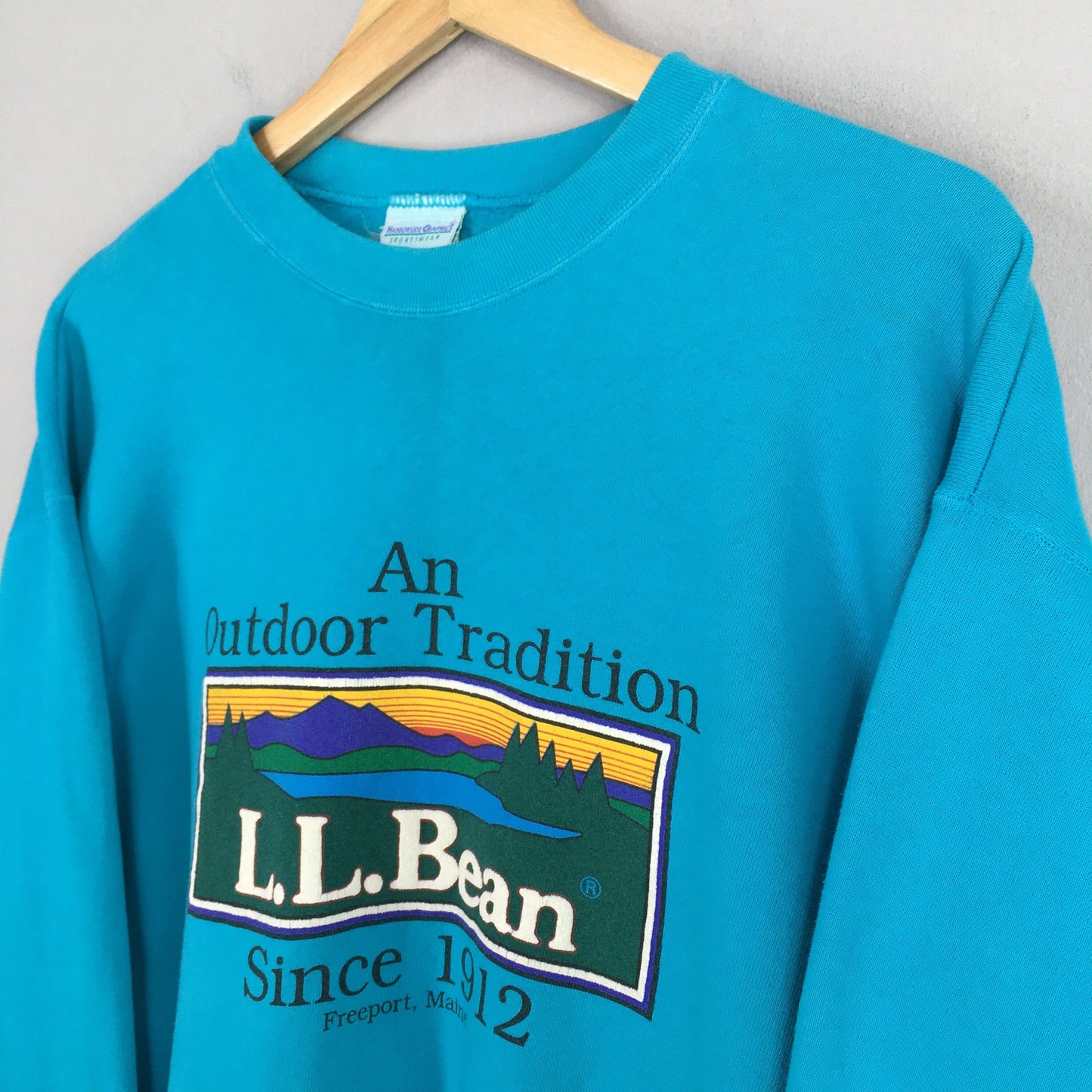 LL Bean Blue Sweatshirt Medium