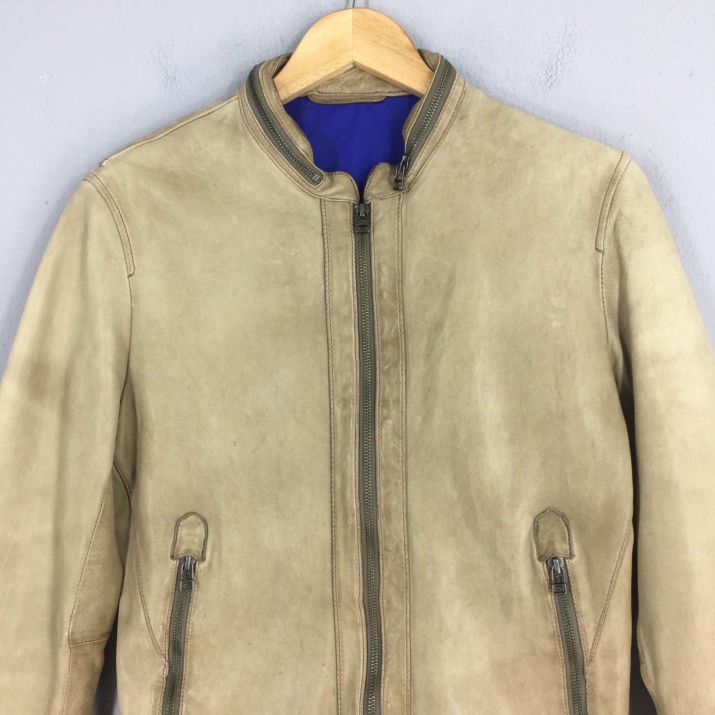 Men's Melrose Sheepskin Leather Jacket Small