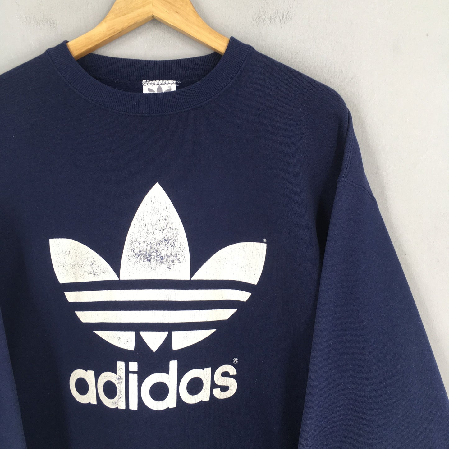 Adidas Trefoil Big Logo Sweatshirt Large