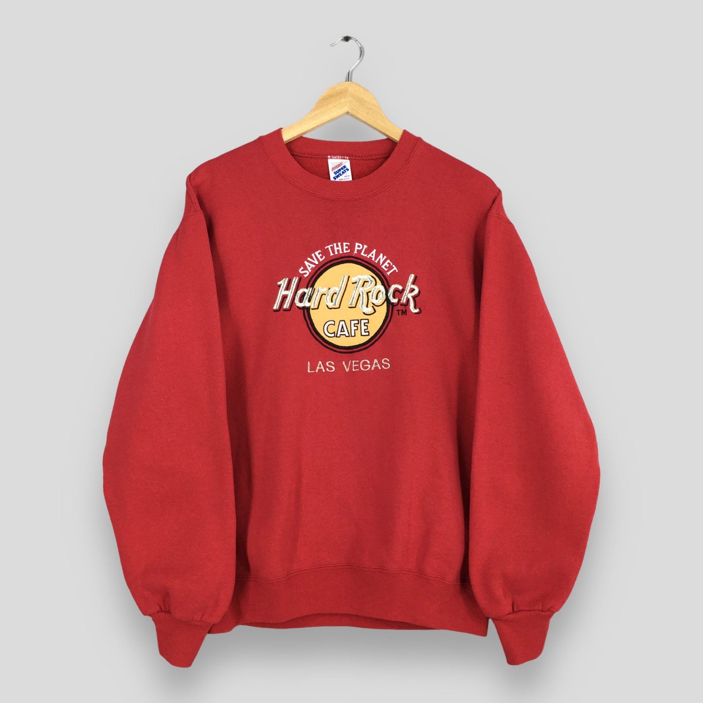 Hard Rock Cafe Las Vegas Red Sweatshirt Large