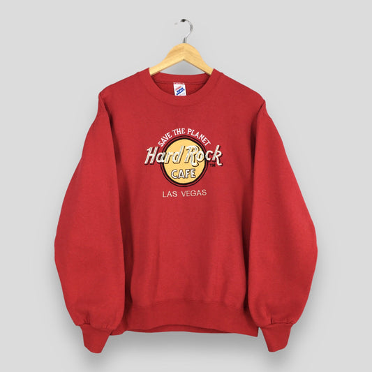 Hard Rock Cafe Las Vegas Red Sweatshirt Large