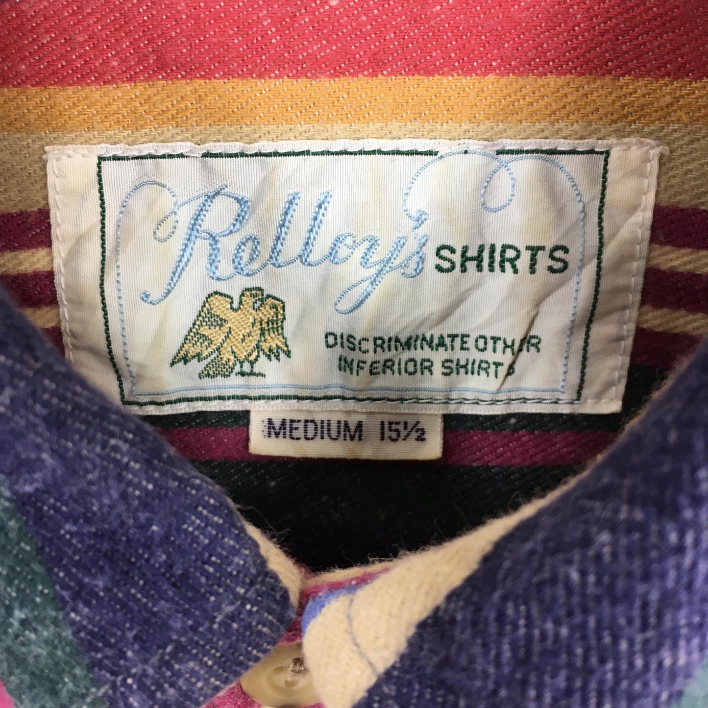 Multicolor Stripes Flannel Shirt Medium