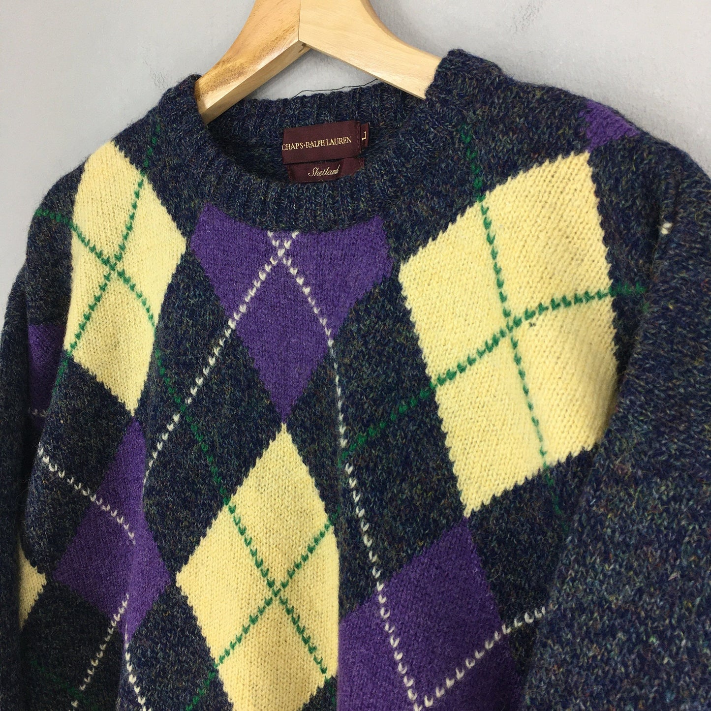 Chaps Ralph Lauren Knitwear Shetland Crewneck Large