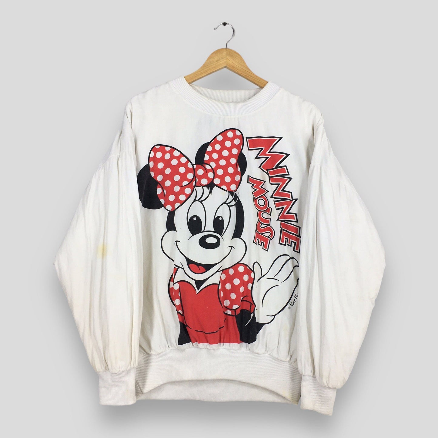 Minnie Mouse White Sweatshirt XLarge