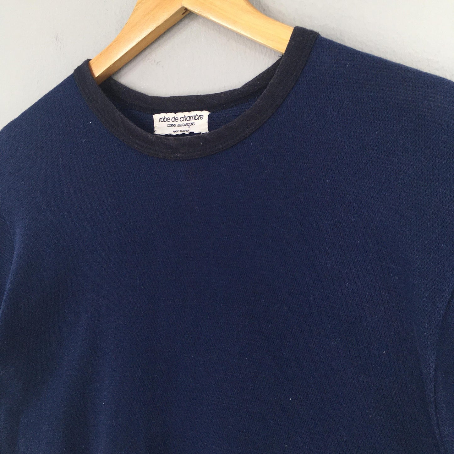 Comme Des Garcons Plain Blue Tshirt Medium