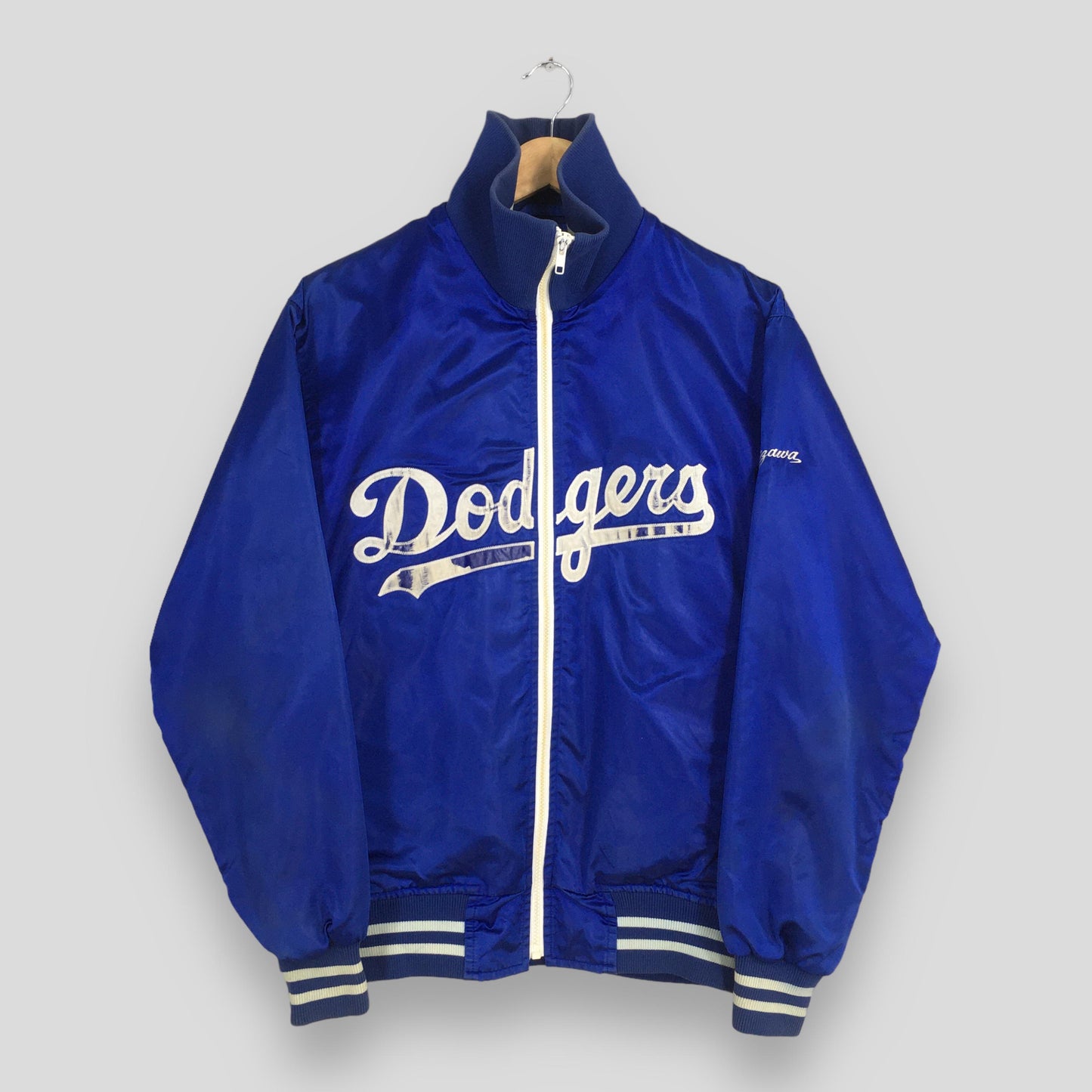 LA Dodgers MLB Stadium Varsity Satin Jacket Large