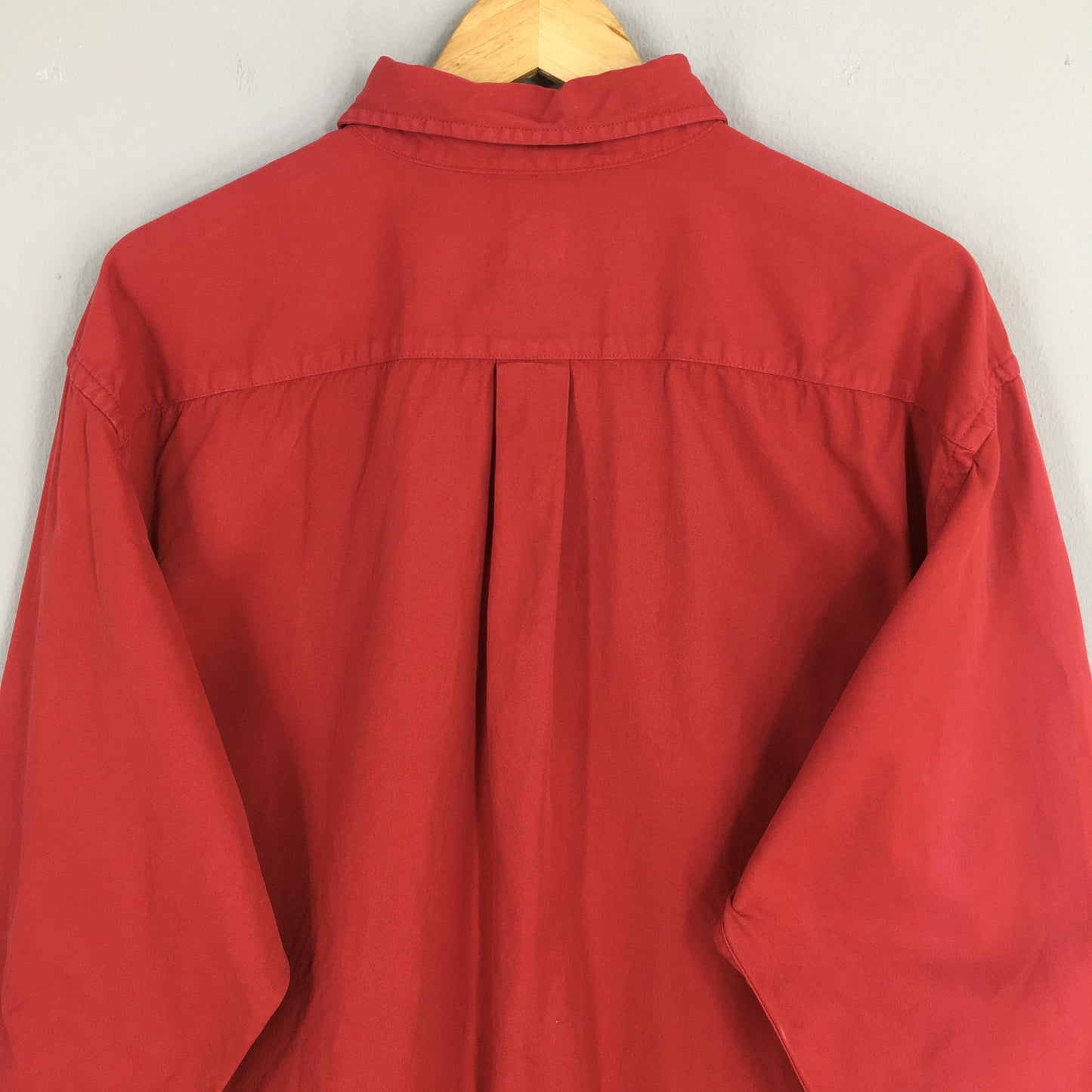 Gap Red Plain Shirt Large