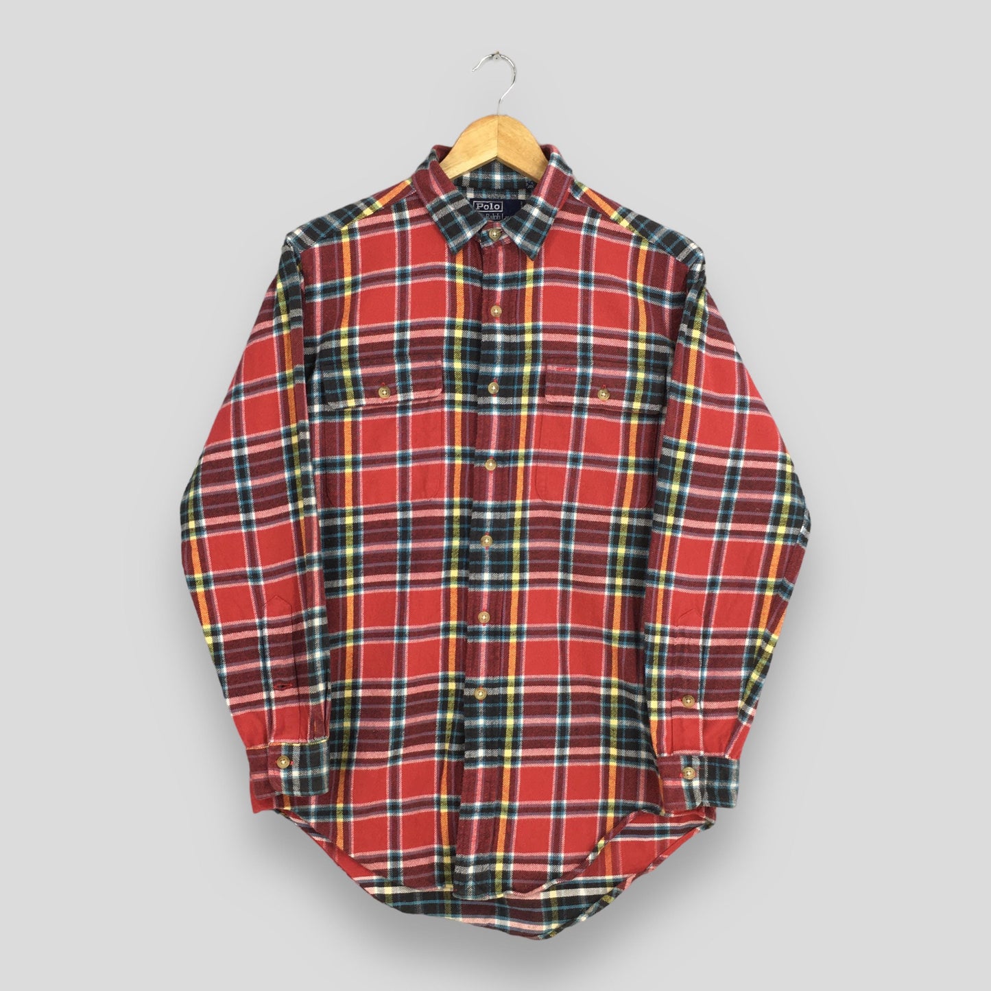 Polo Ralph Lauren Red Checkered Flannel Shirt Medium