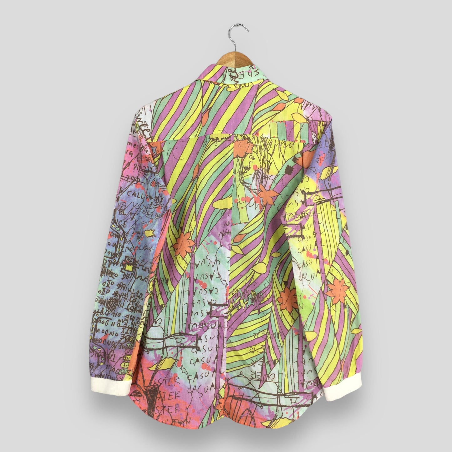 Guell Mustard Abstract Pattern Shirt Medium