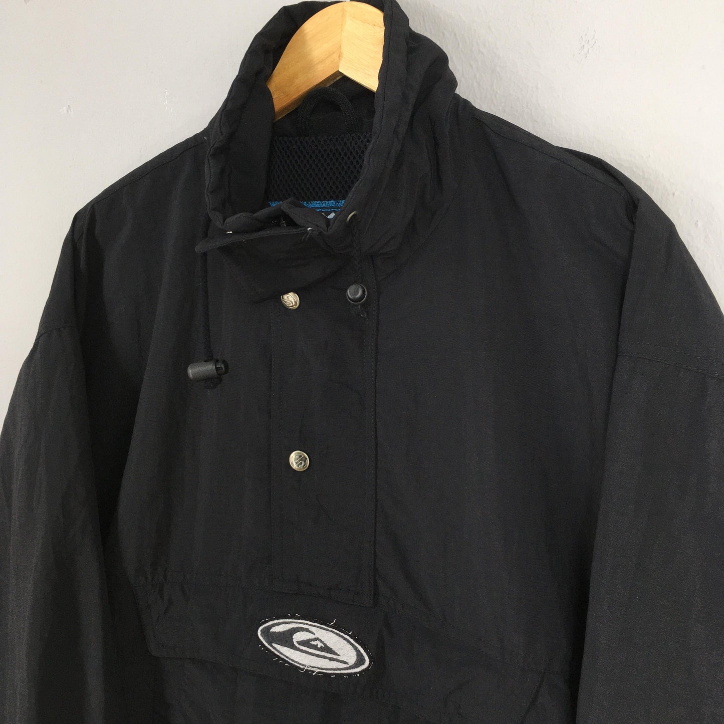 Quiksilver Surf Black Anorak Jacket Small