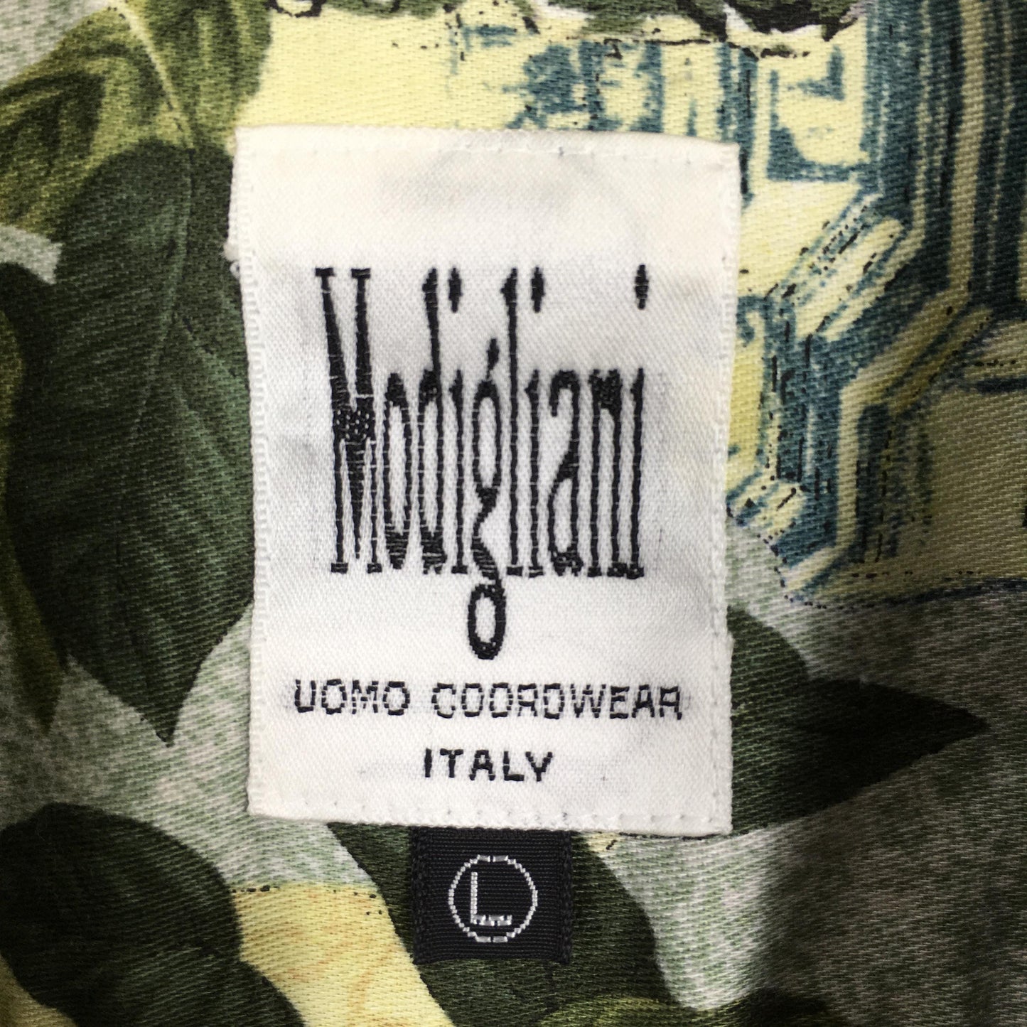 Modigliani Uomo Abstract Floral Shirt Large