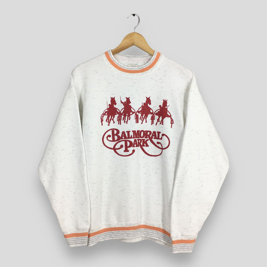 Balmoral Park Horses Animal Illinois Gray Sweatshirt Large