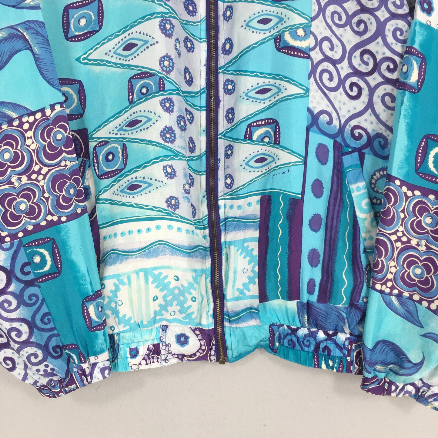 90's Royalty Baroque Silk Jacket Small