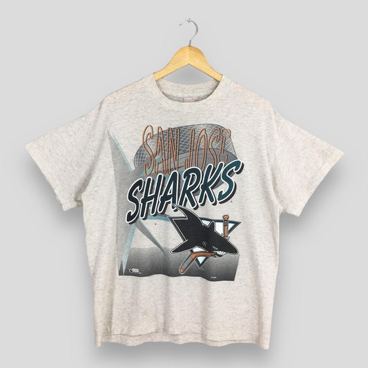 San Jose Sharks NHL Gray Tshirt XLarge