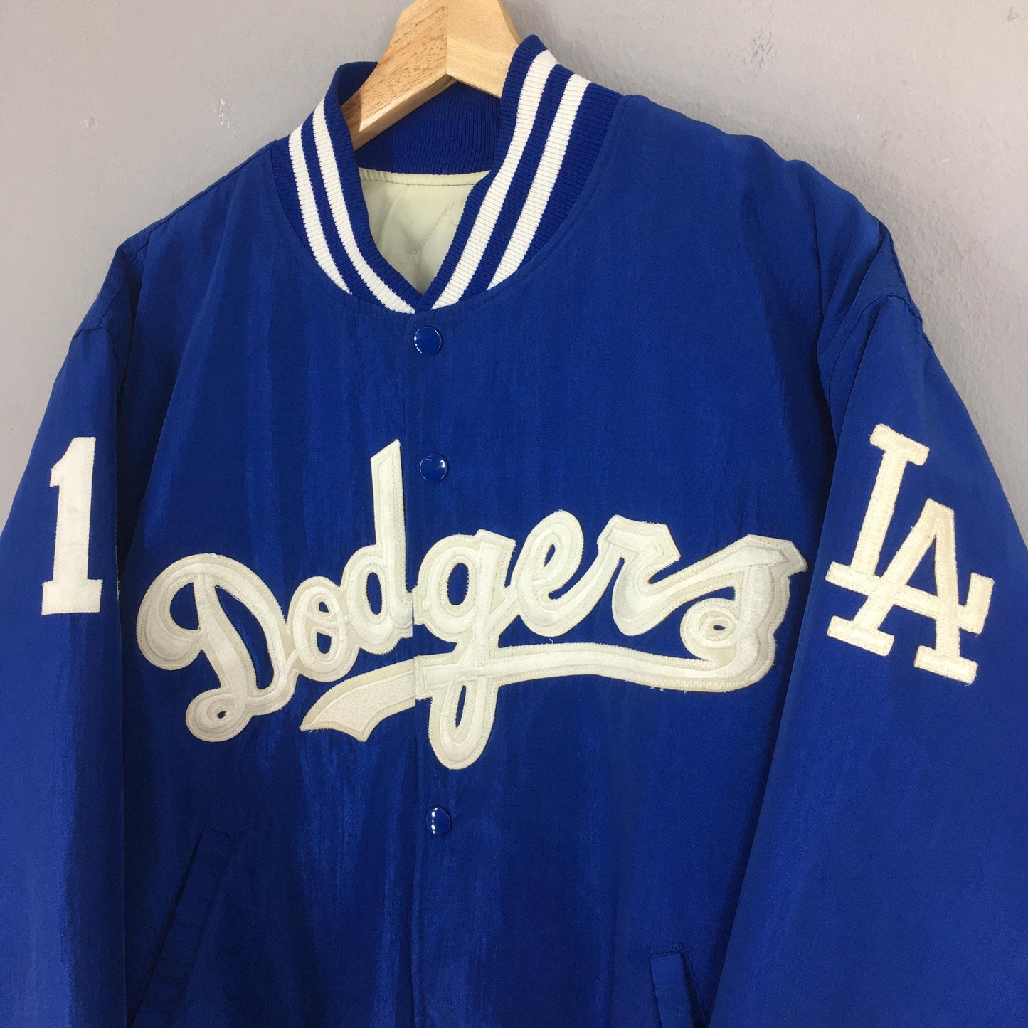 LA Dodgers MLB Stadium Varsity Blue Jacket Large