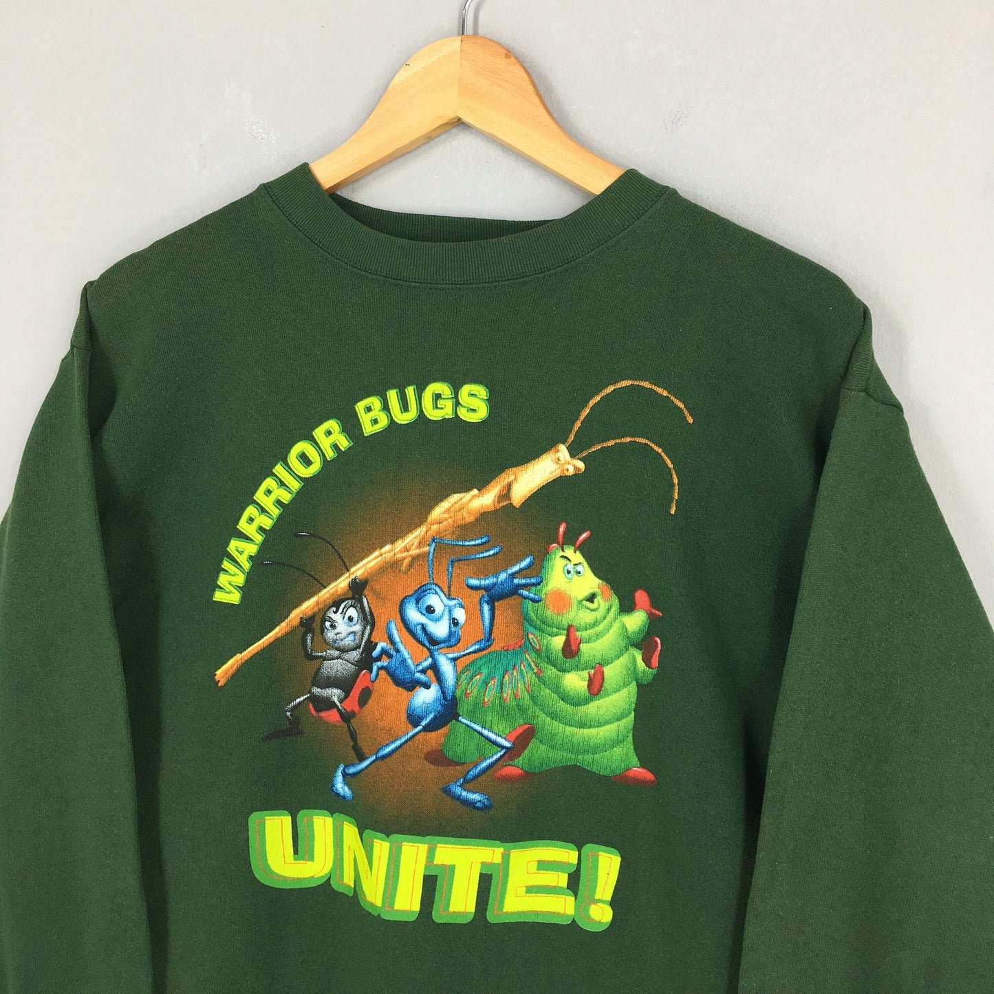 A Bug's Life Green Sweatshirt Small