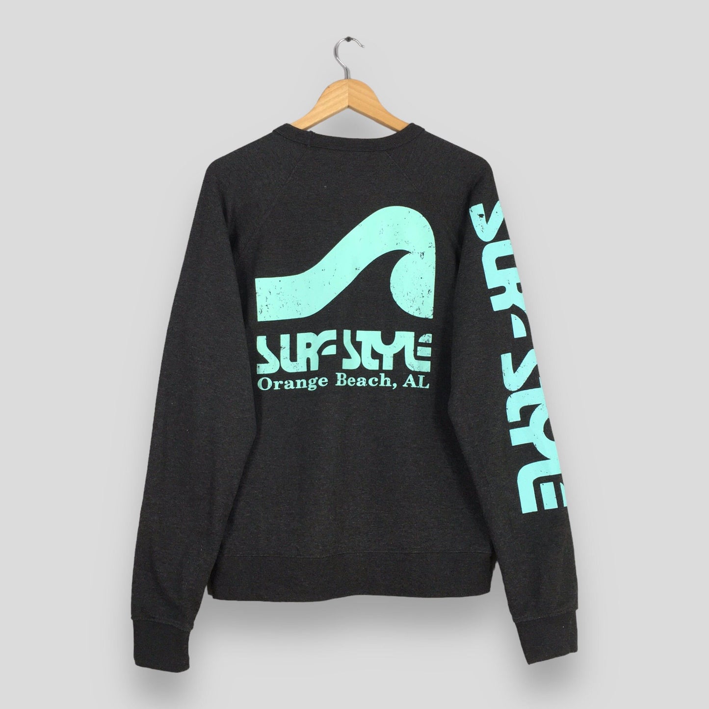 Surf Style Black Sweatshirt Large