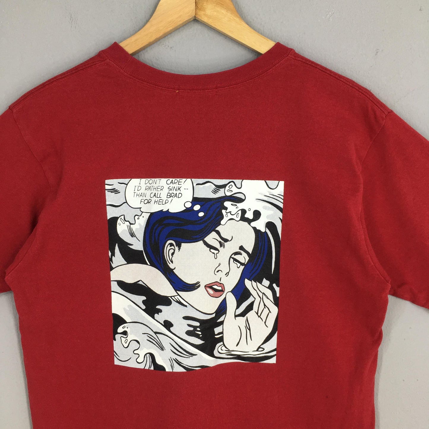 Roy Lichtenstein Drowning Girl 1963 Artwork Tshirt Medium