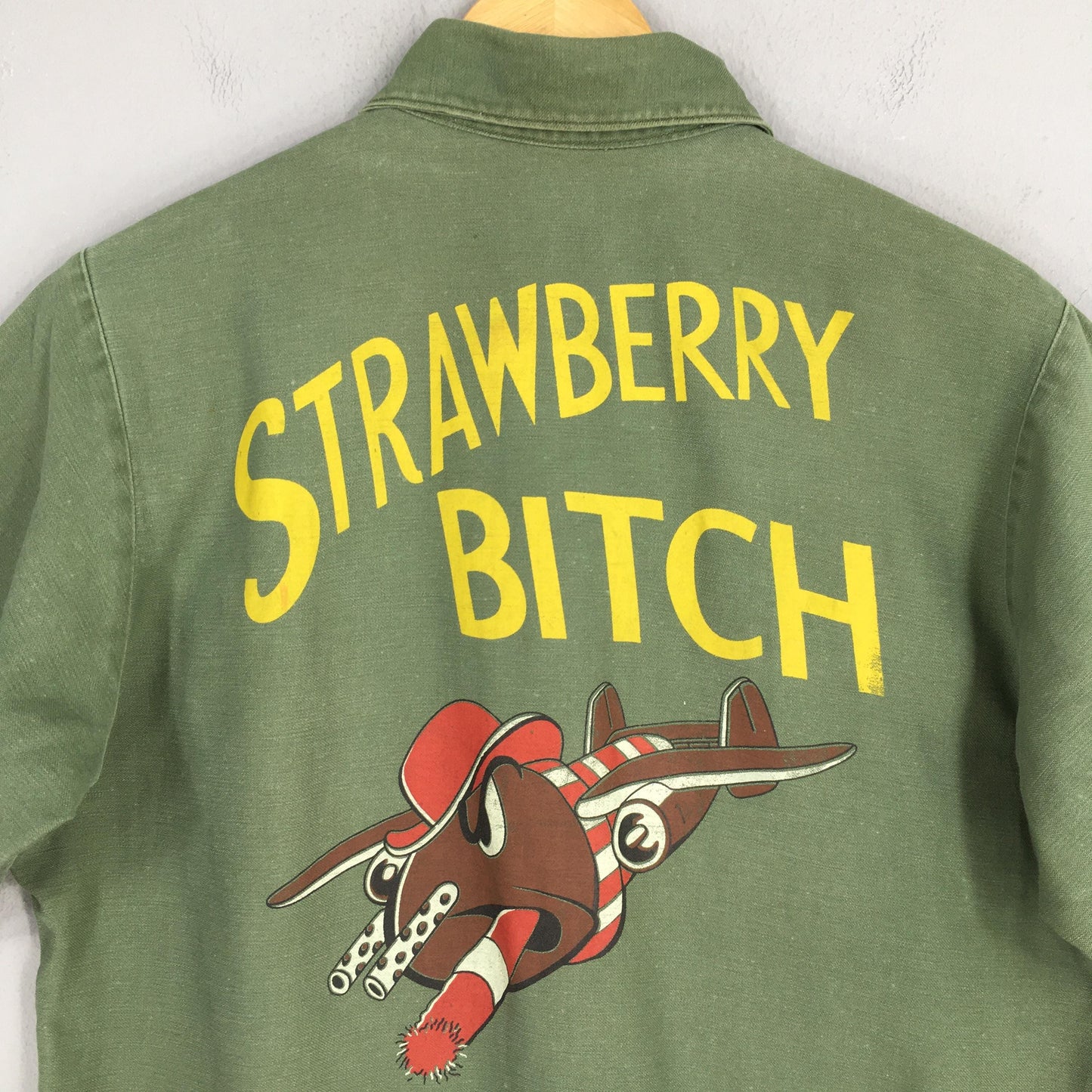 70s OG Us Olive Green Fatigue Shirt Medium