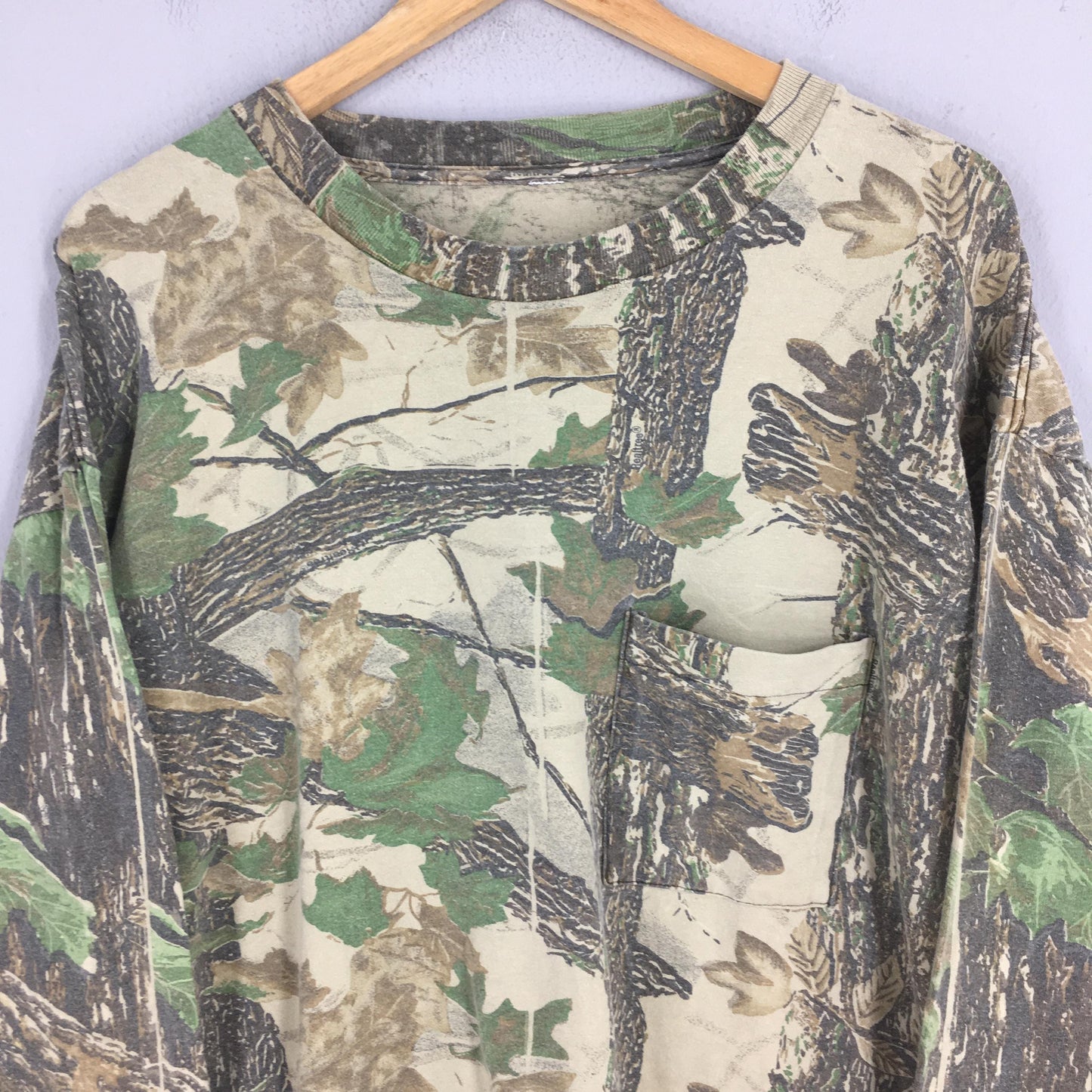 90s Mossy Oak Tree Camo Long Sleeve Tshirt 2XLarge