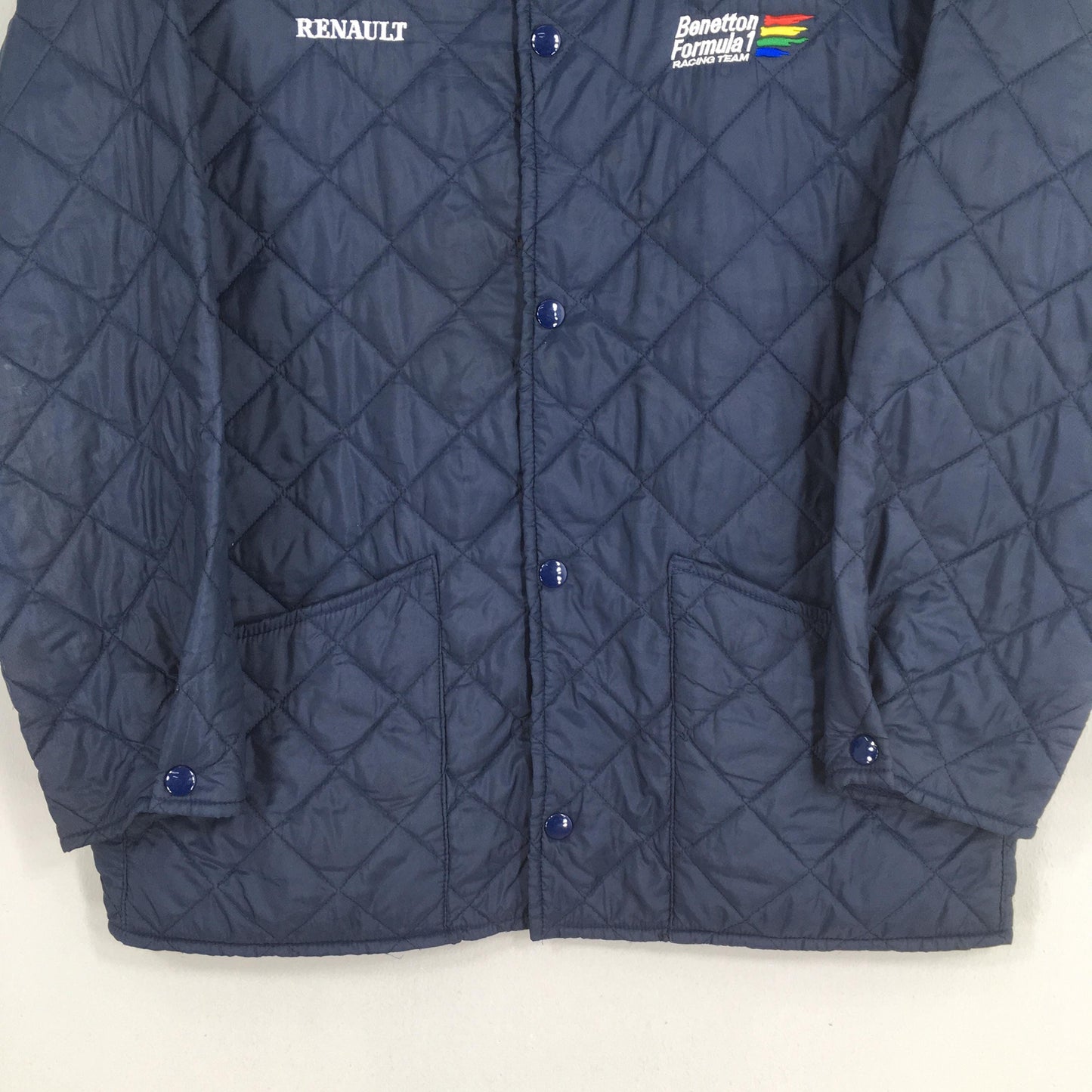 UCB Benetton Formula One Embroidery Blue Jacket Medium