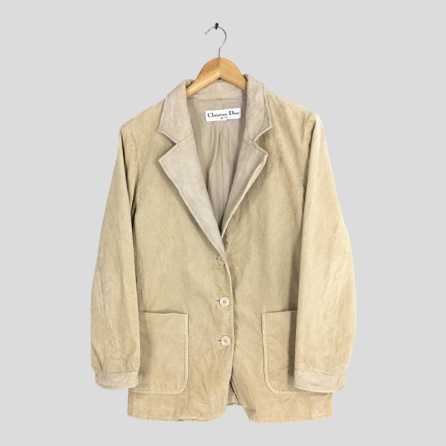 Christian Dior Corduroy Brown Blazer Large