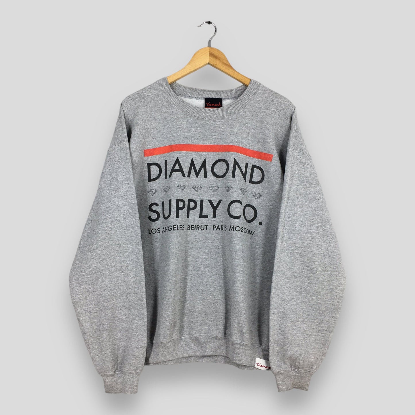 Diamond Supply Co Gray Sweater Large