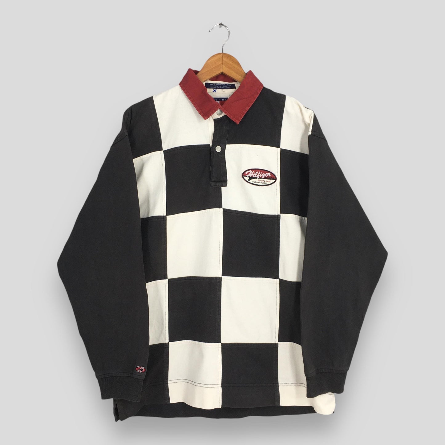 Tommy Hilfiger Checkered Rugby Shirt Large