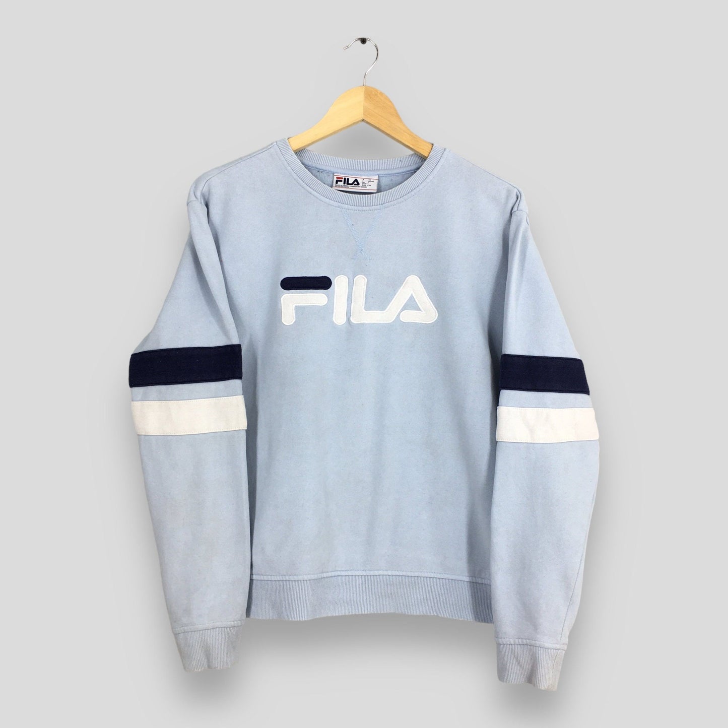 Fila Italia Light Blue Sweatshirt Medium