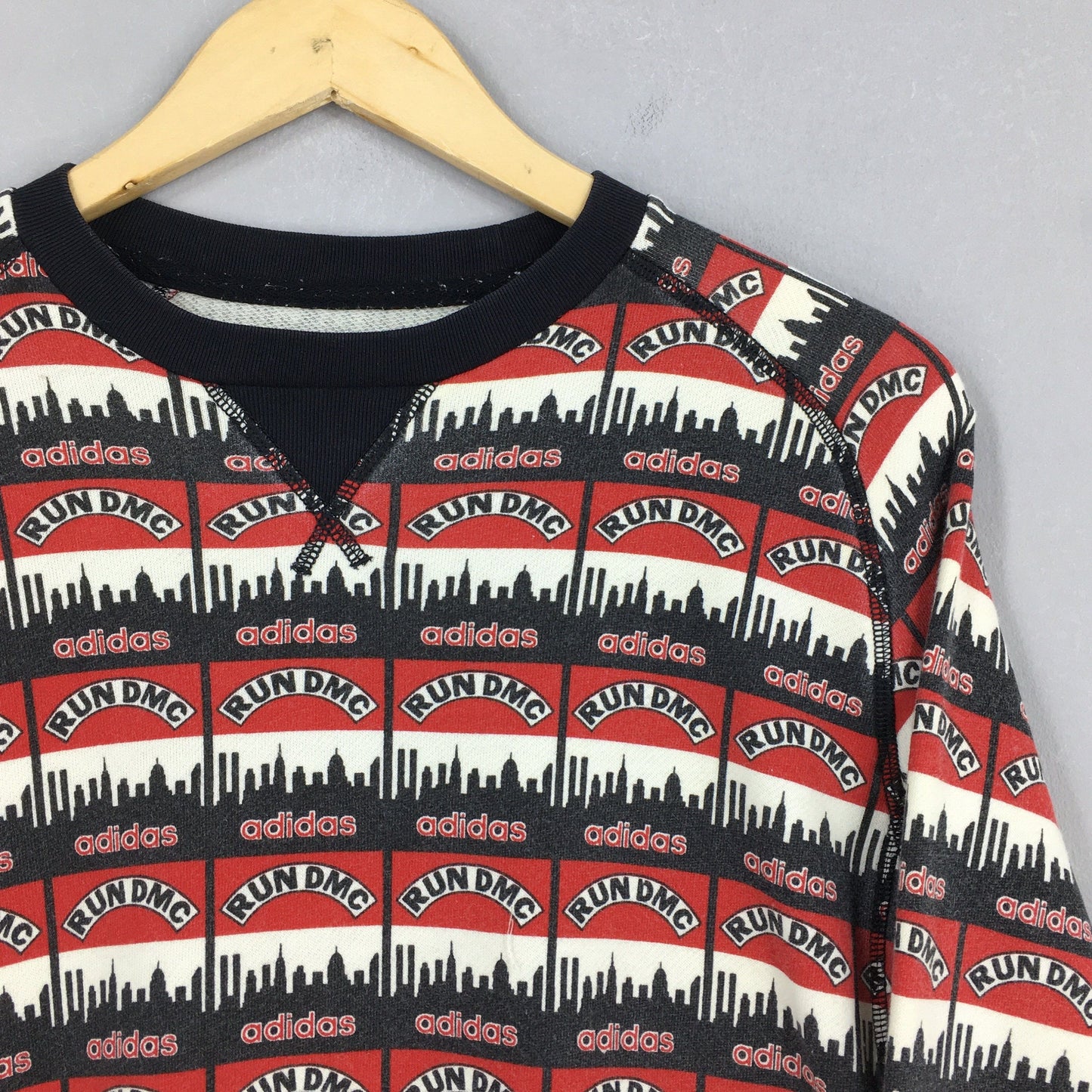 Adidas Run DMC Stripes Overpinted Sweater Small