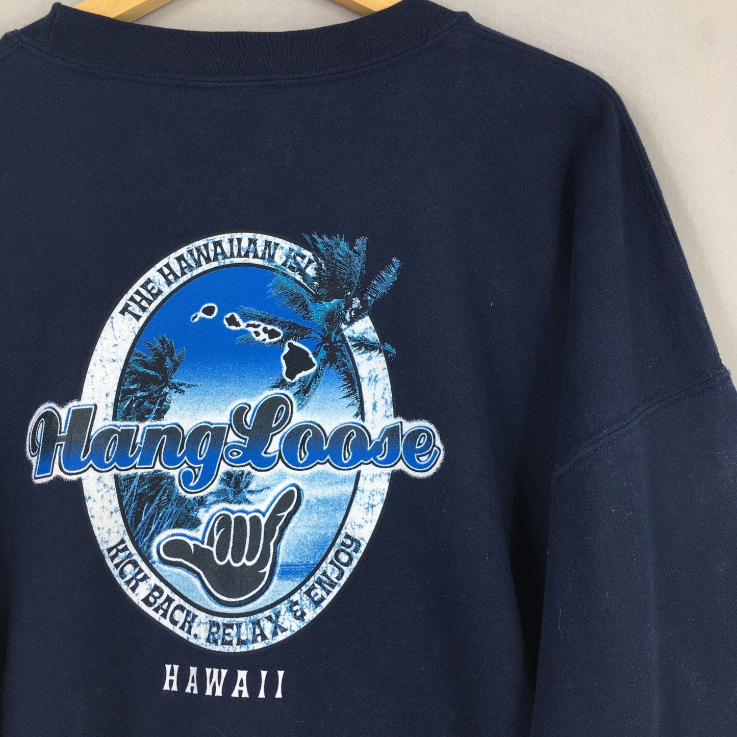 Hang Loose Hawaii Beach Sweatshirt 2XLarge