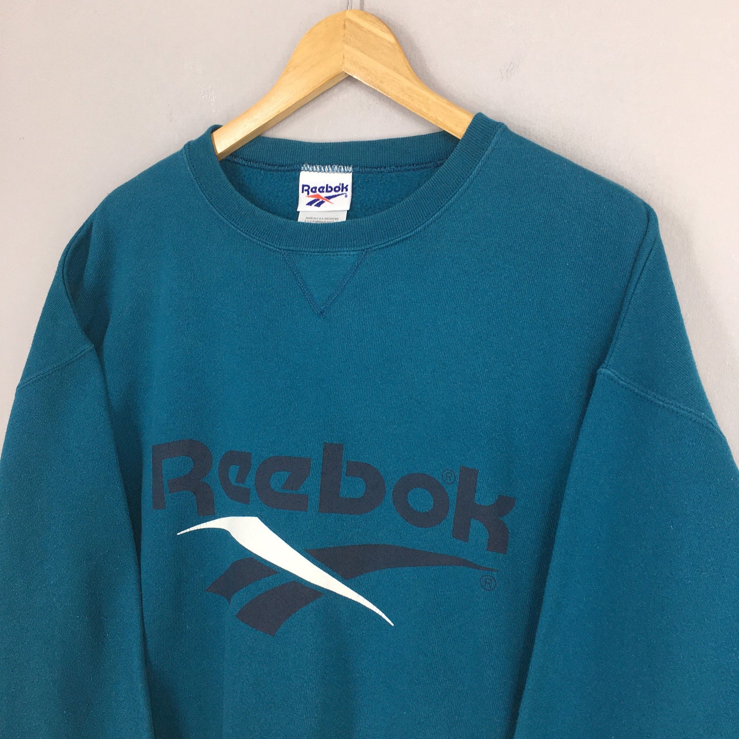 Reebok England Green Crewneck Large