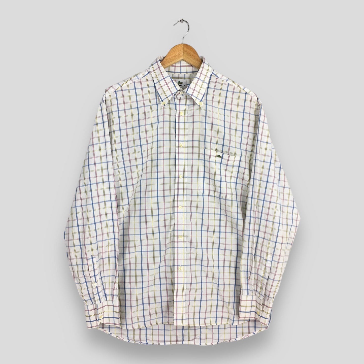 Lacoste Checkered Multicolor Shirt Medium