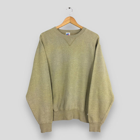 Russell Athletic Beige Faded Sweatshirt Large