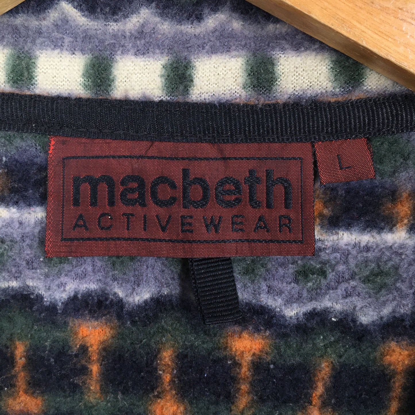 Macbeth Aztec Navajo Fleece Jacket Large