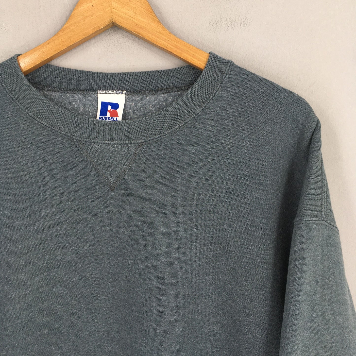 Russell Athletic Gray Plain Sweatshirt Large