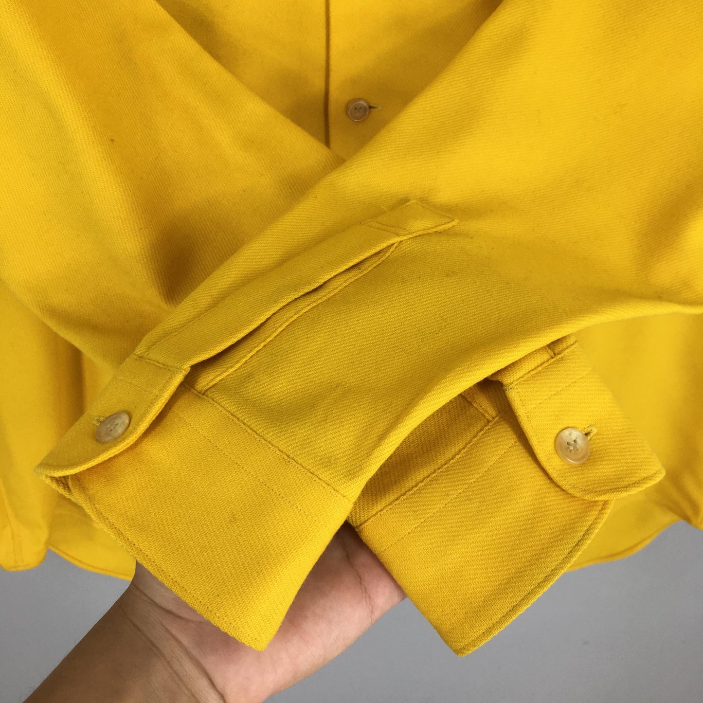 Ys For Men Yohji Yamamoto Laine Wool Shirt XLarge