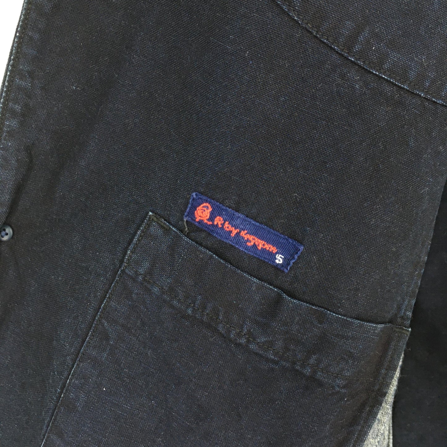 45 RPM Denim Indigo Blue Worker Twill Cotton Jacket Large