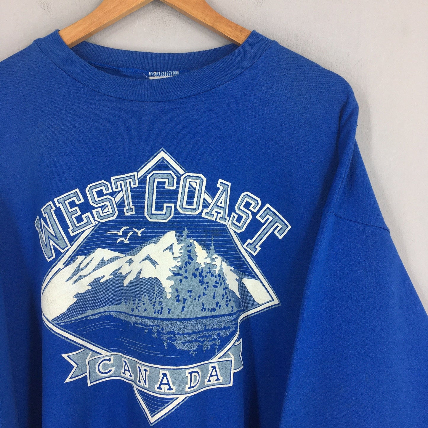 West Coast Canada Blue Sweatshirt Large