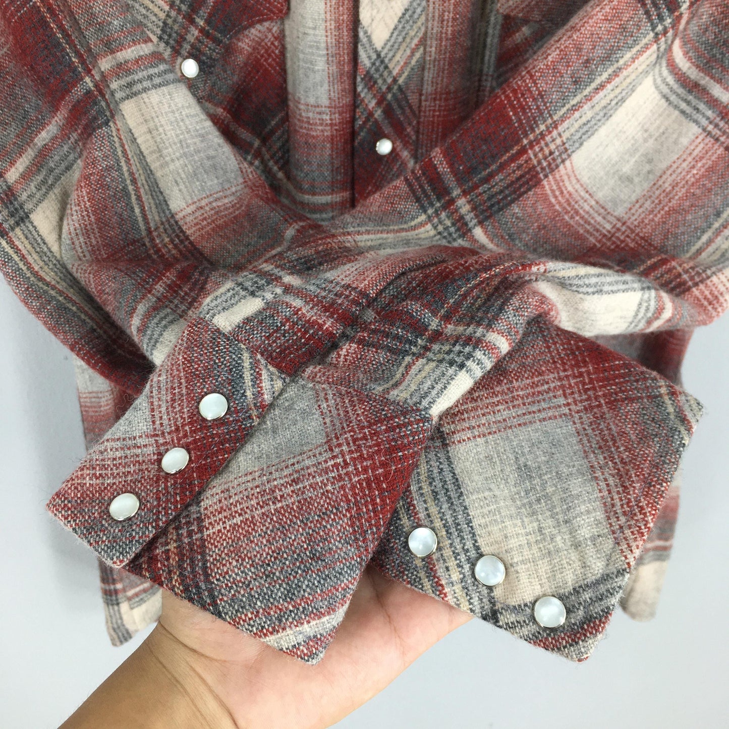 Miller Plaid Shadow Tartan Checkered Shirt Large