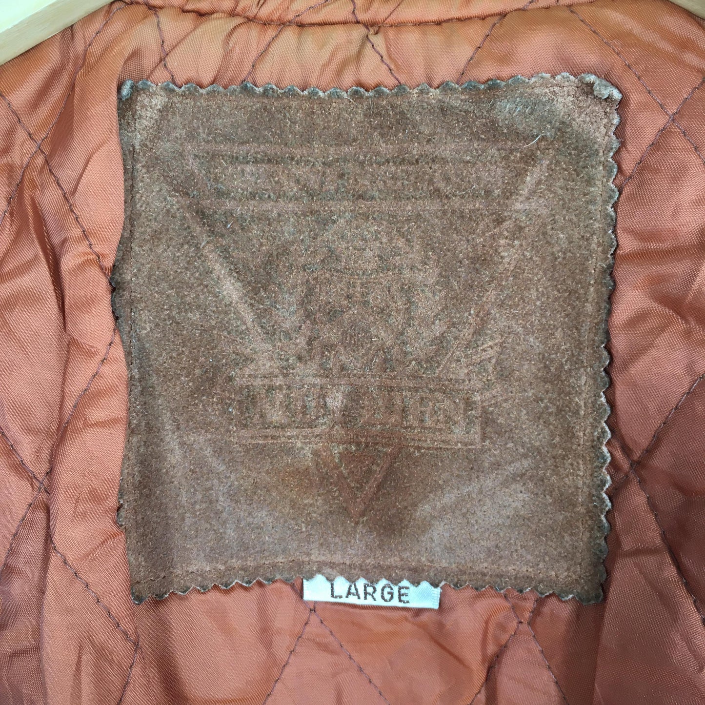 Japanese Brown Suede Leather Jacket Large