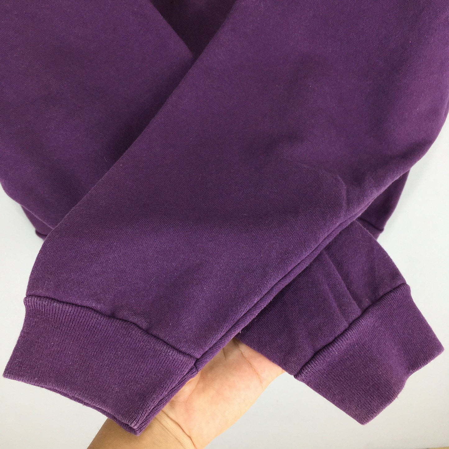 Plain Sports Purple Baggy Sweatshirt Jumper Large