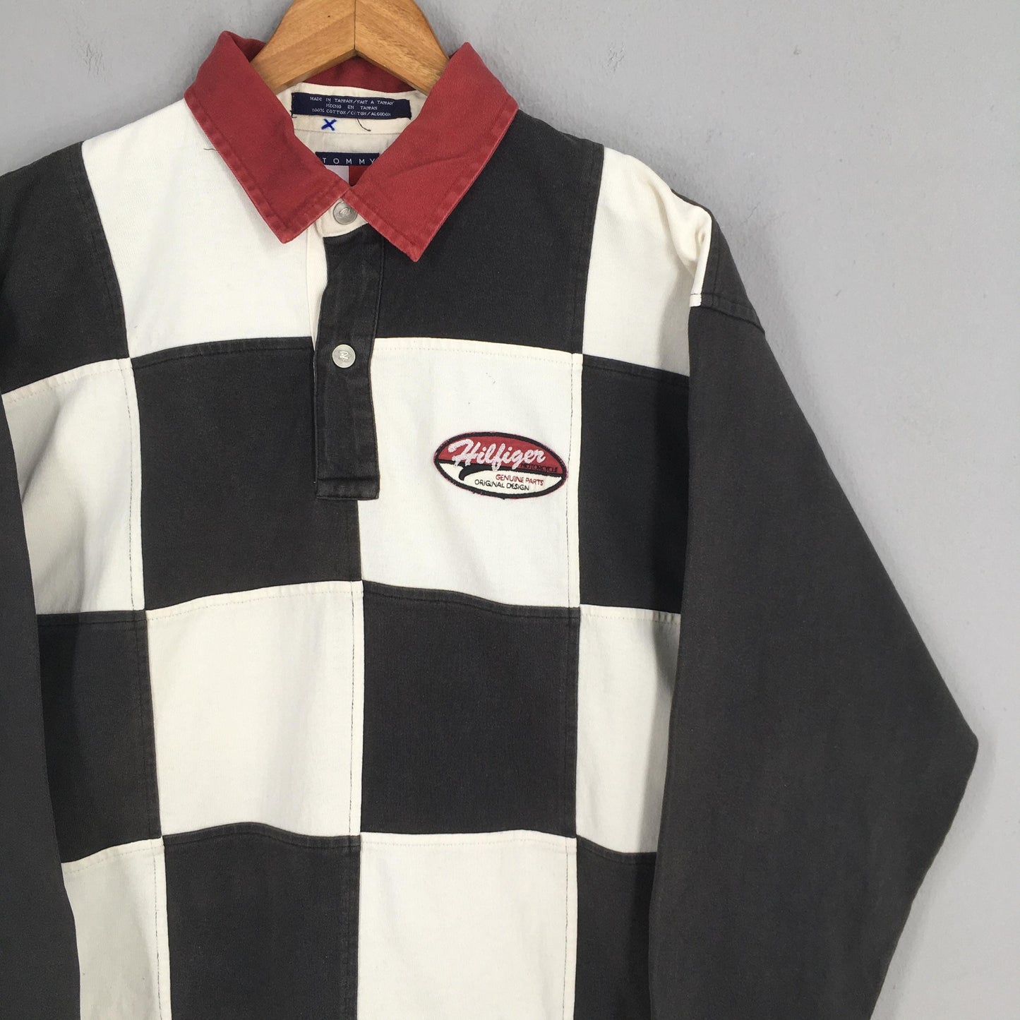 Tommy Hilfiger Checkered Rugby Shirt Large